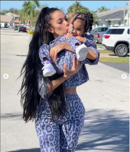 Erica welcomed a daughter with Safaree Samuels.